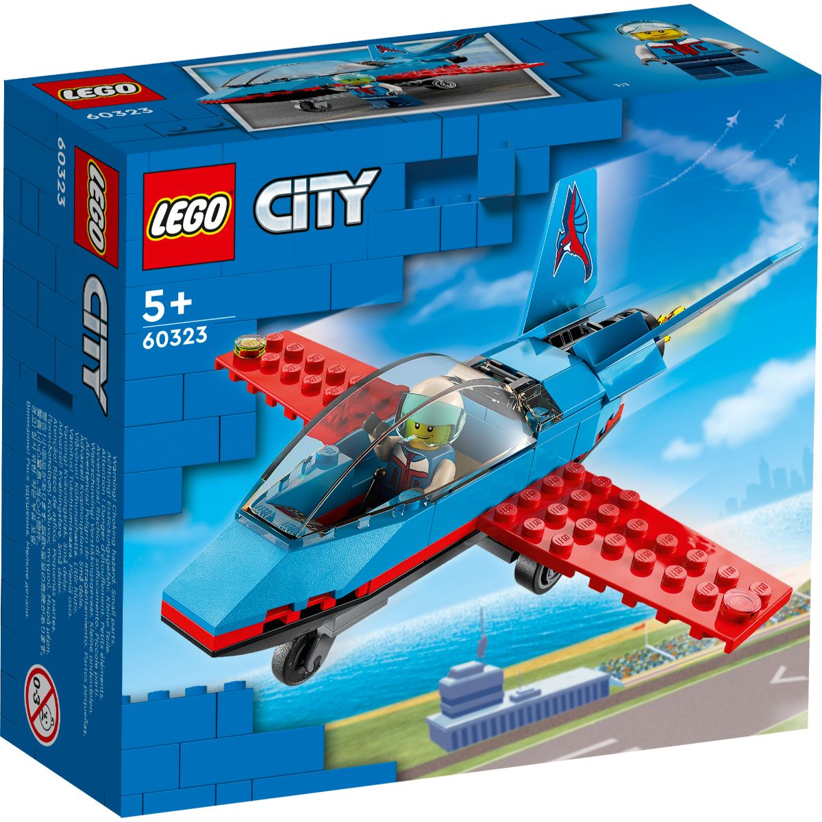 LEGO® City – Avion de acrobatii (60323) (60323) imagine 2022 protejamcopilaria.ro