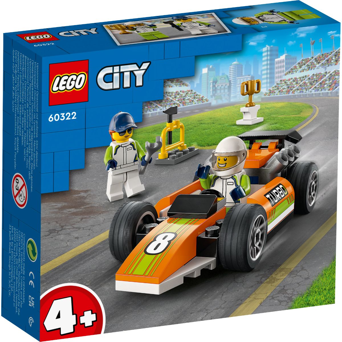 LEGO® City – Masina de curse (60322) (60322) imagine 2022 protejamcopilaria.ro
