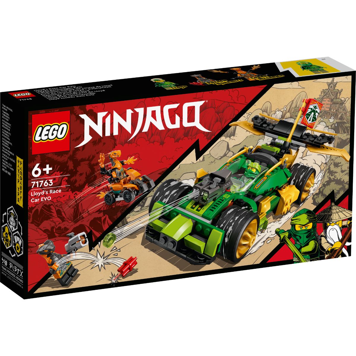 LEGO® Ninjago – Masina de curse Evo a lui Lloyd (71763) (71763) imagine 2022 protejamcopilaria.ro