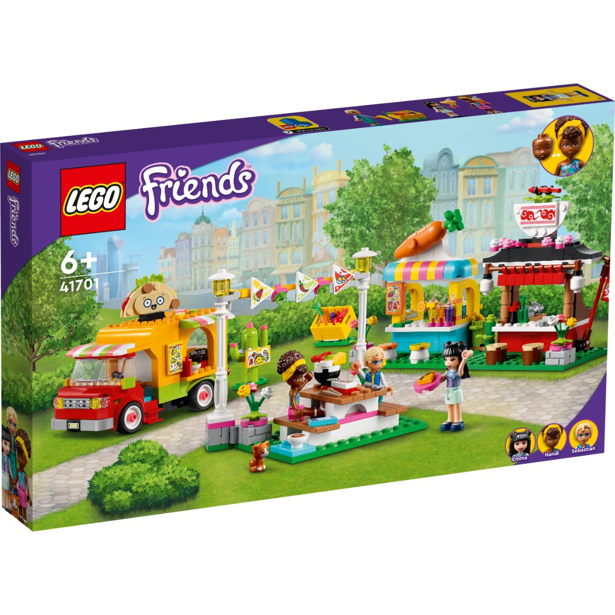 LEGO® Friends – Piata cu mancare stradala (41701) (41701) imagine noua responsabilitatesociala.ro