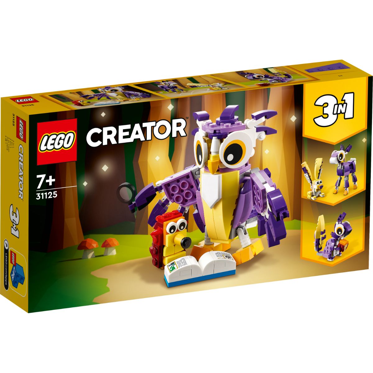 LEGO® Creator – Creaturi fantastice din padure (31125) LEGO® imagine noua responsabilitatesociala.ro
