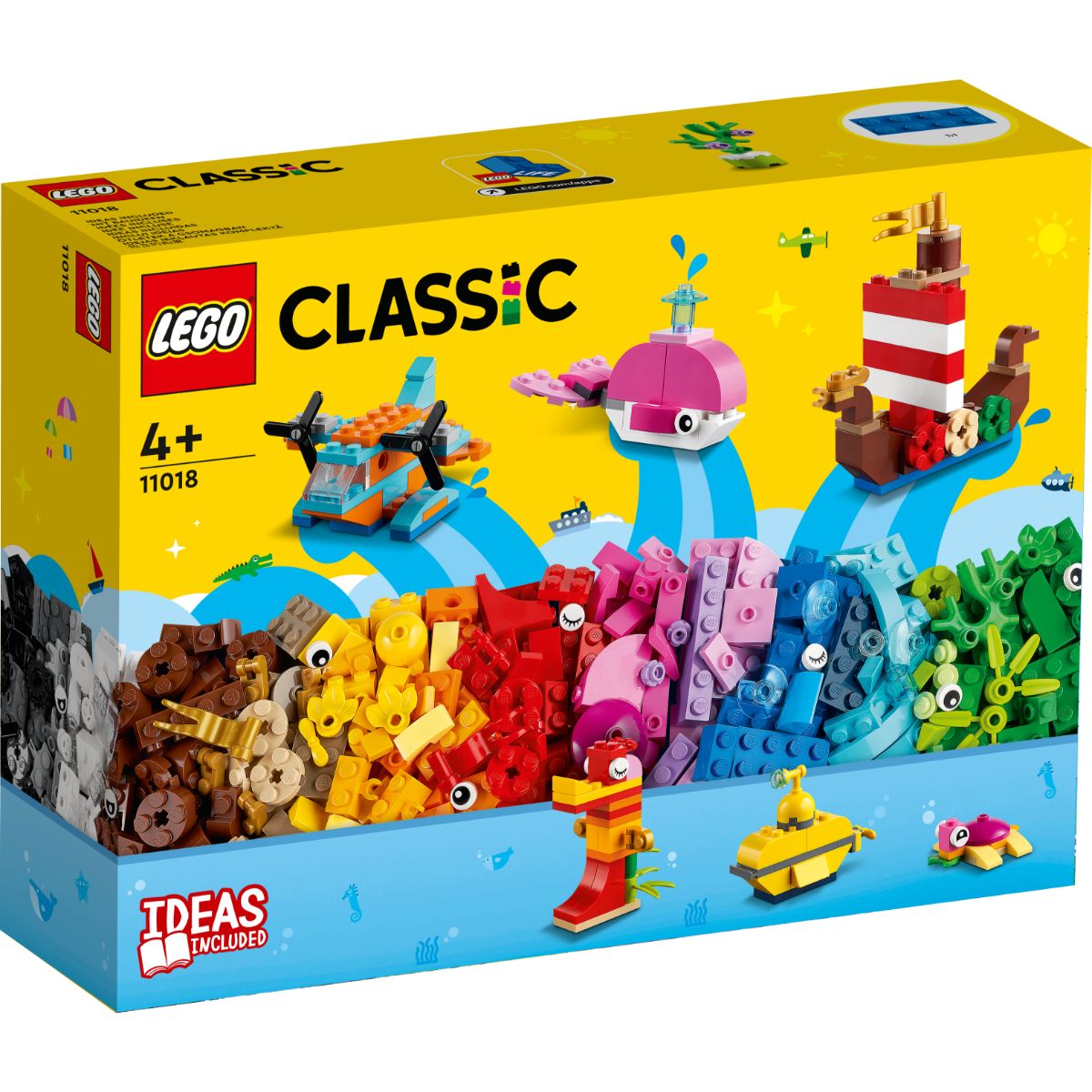 LEGO® Classic – Distractie creativa in ocean (11018) (11018) imagine noua responsabilitatesociala.ro