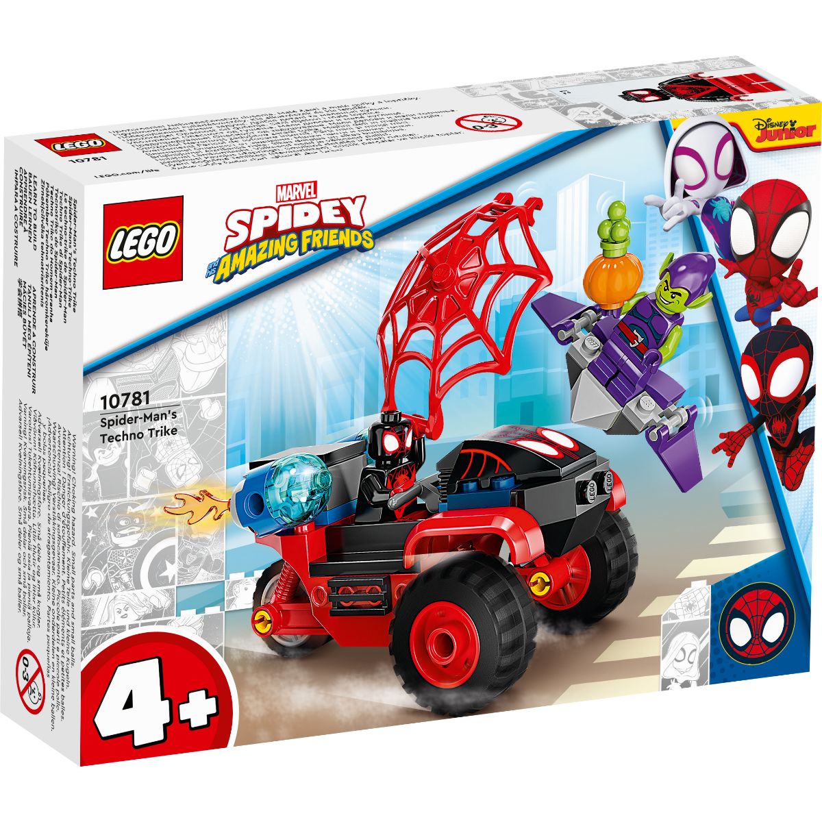 LEGO® Spidey – Miles Morales triciclul techno al Omulu Paianjen (10781) 10781