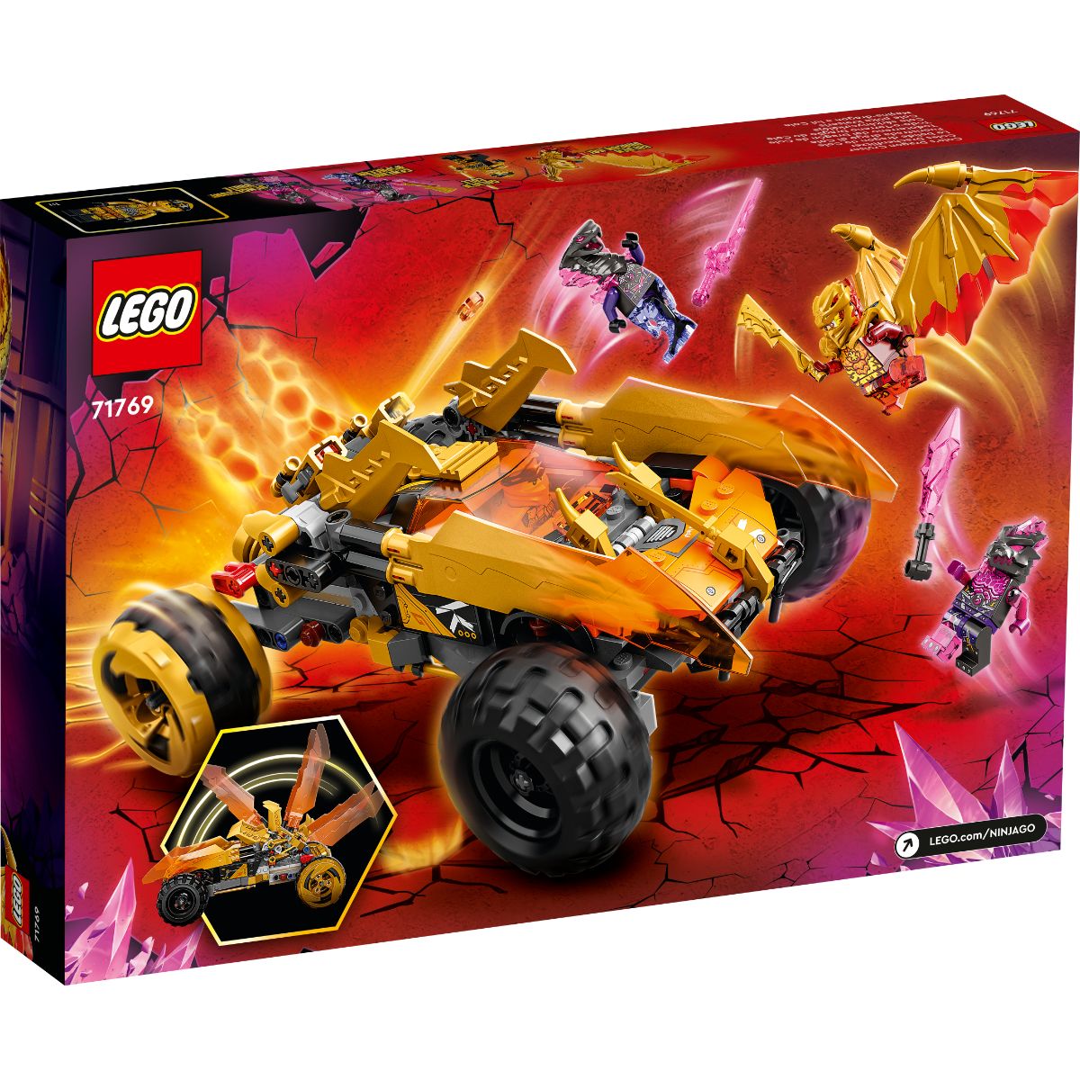 LEGO® Ninjago – Masina Dragon a lui Cole (71769) (71769) imagine 2022 protejamcopilaria.ro