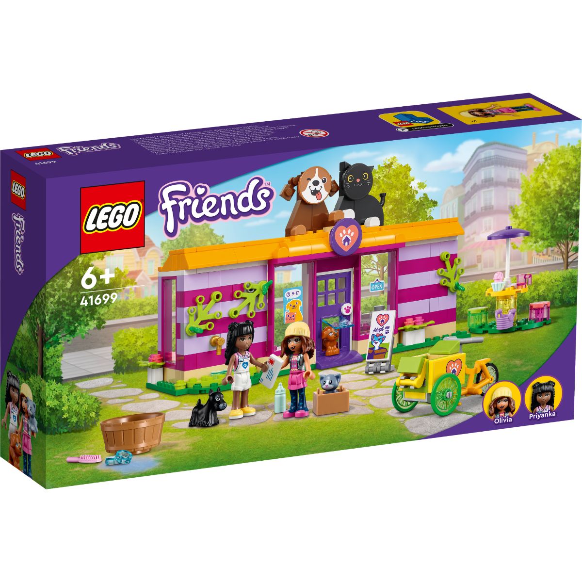 LEGO® Friends – Cafeneaua de la adapostul pentru adoptia animalutelor (41699) 41699 imagine noua responsabilitatesociala.ro