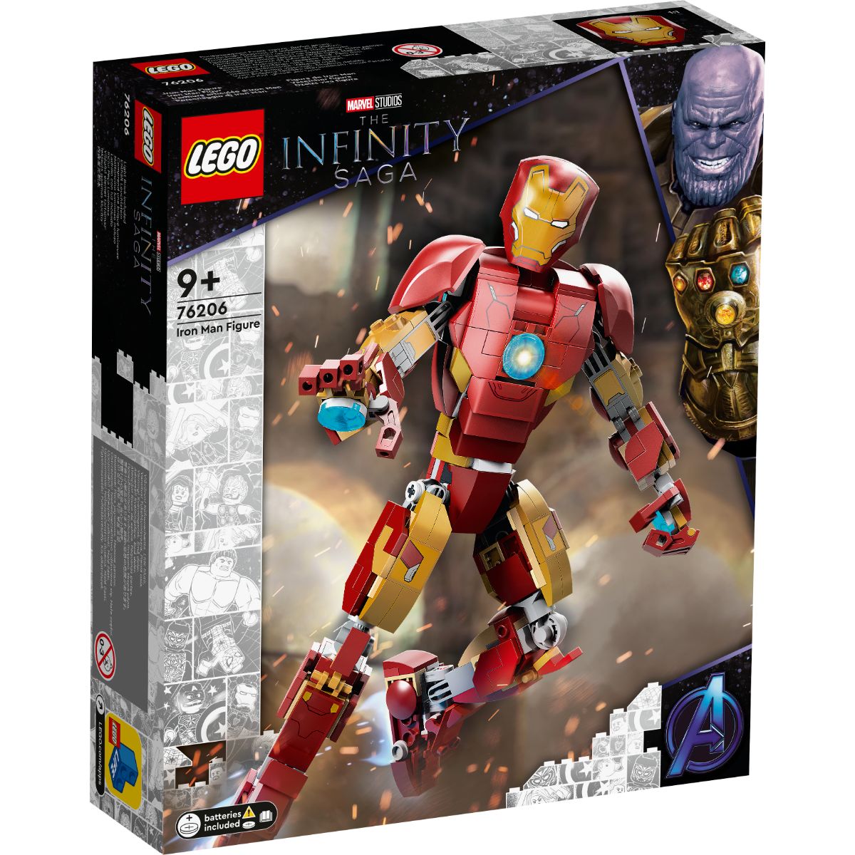 LEGO® Super Heroes – Figurina Iron Man (76206) LEGO®