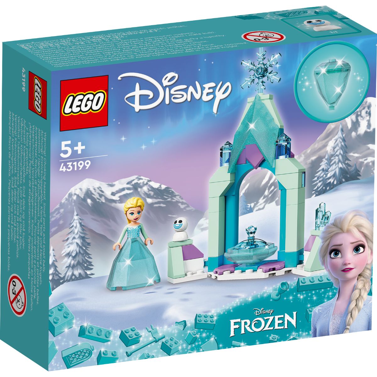 LEGO® Disney Princess – Curtea Castelului Elsei (43199) (43199) imagine 2022 protejamcopilaria.ro