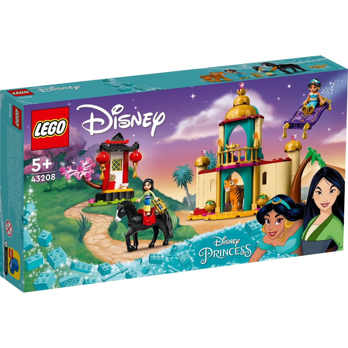 LEGO® Disney Princess – Aventura lui Jasmine si Mulan (43208) (43208) imagine noua responsabilitatesociala.ro