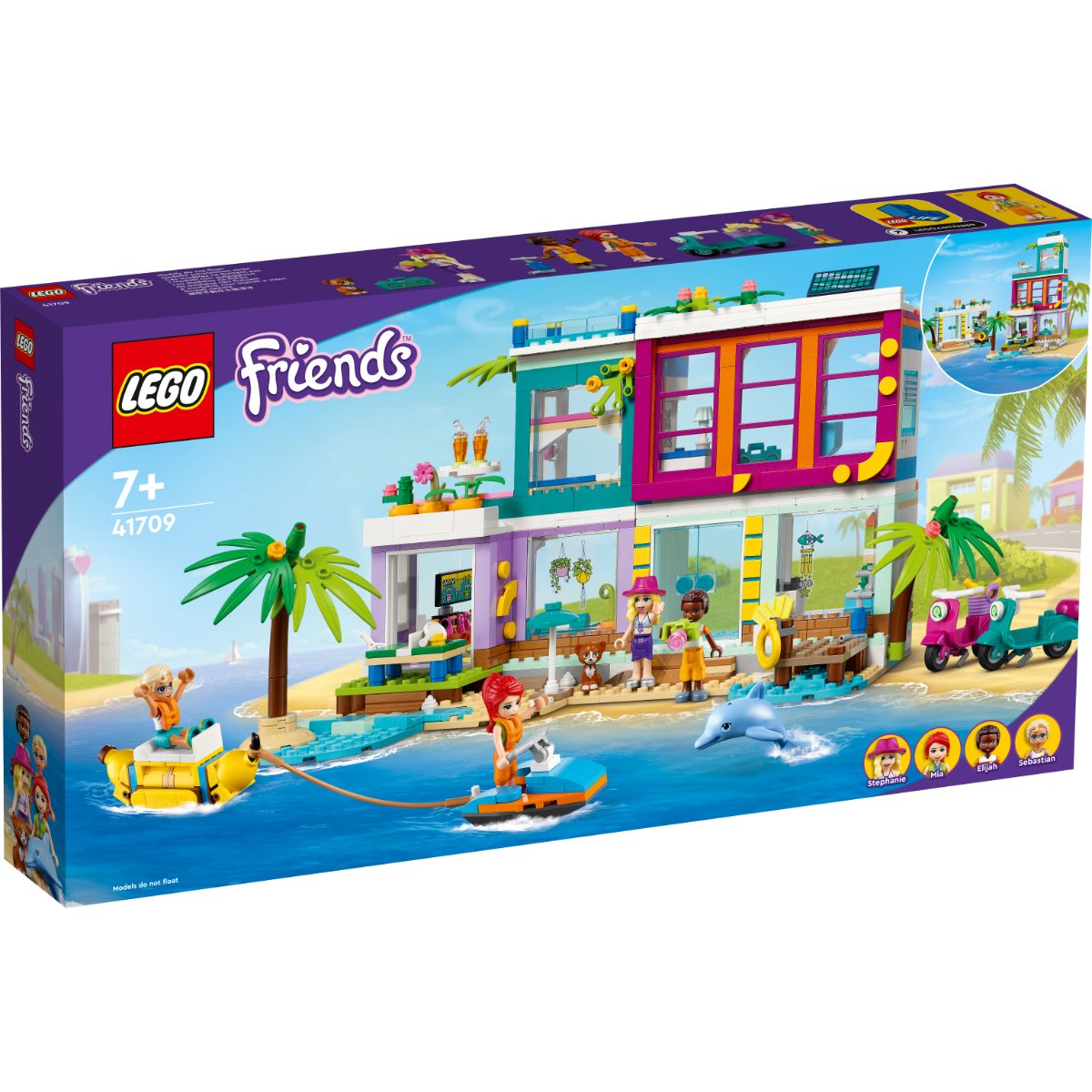 LEGO® Friends - Casa de vacanta de pe plaja (41709)