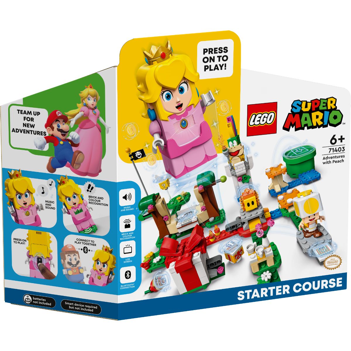 LEGO® Super Mario – Set de baza Aventuri cu Peach (71403) (71403)