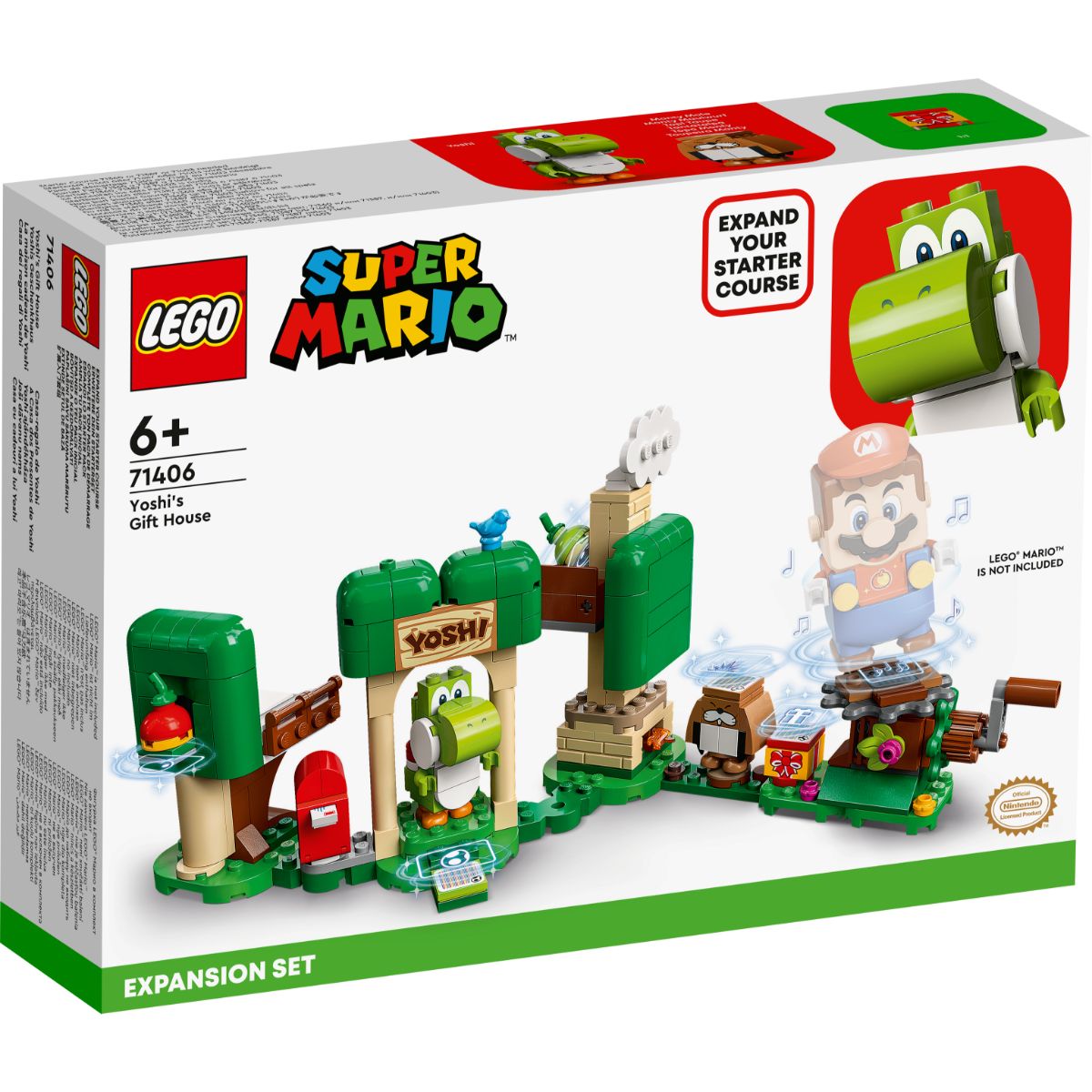 LEGO® Super Mario – Set de extindere Casa cu Cadouri a lui Yoshi (71406) (71406)