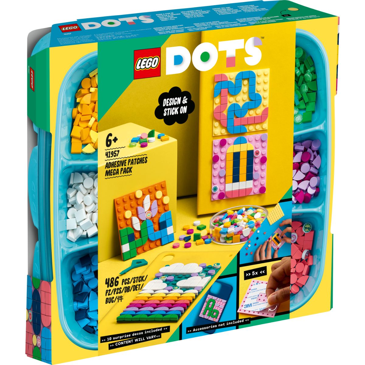 LEGO® Dots – Mega pachet cu petice adezive (41957) LEGO® DOTS