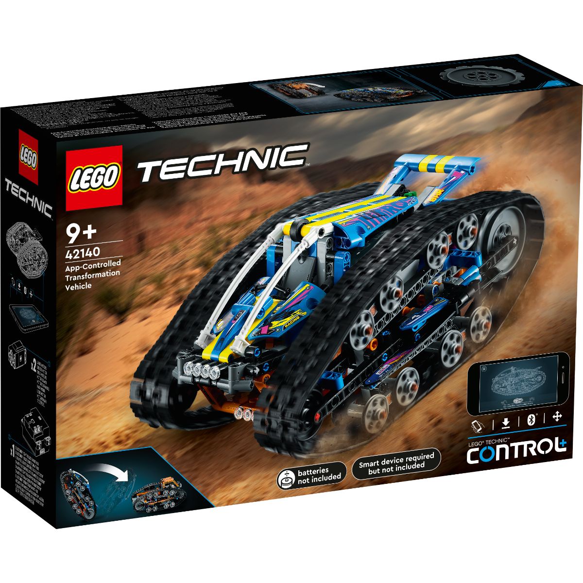 LEGO® Technic – Vehicul de transformare controlat de aplicatie (42140) (42140) imagine 2022 protejamcopilaria.ro