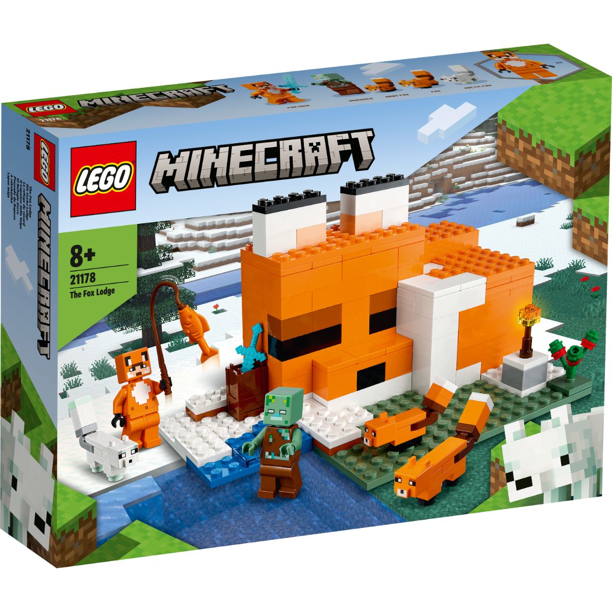 LEGO® Minecraft – Vizuina Vulpilor (21178) LEGO® imagine noua