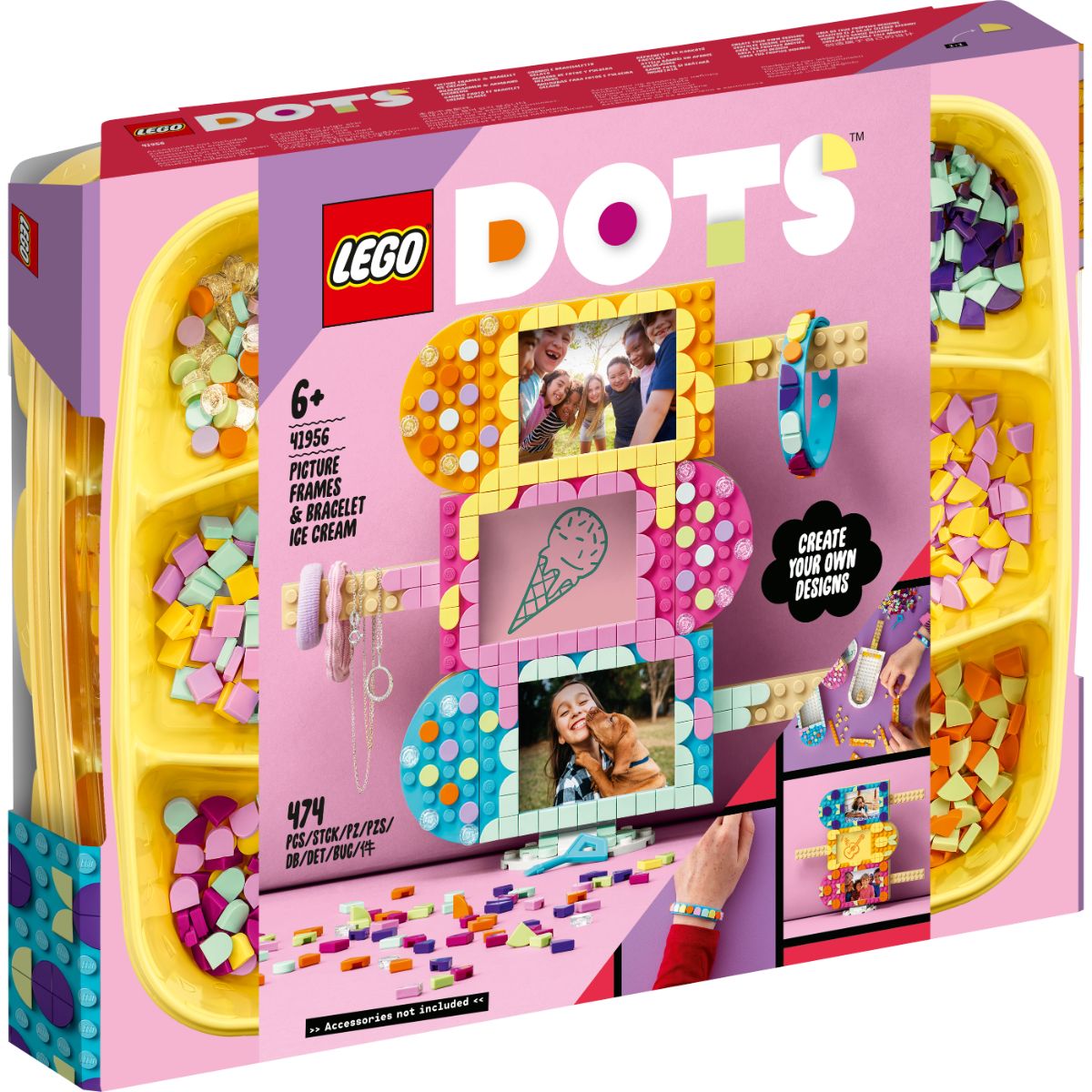 LEGO® Dots - Rame foto Inghetata si Bratara (41956) - Cumpar-online.ro