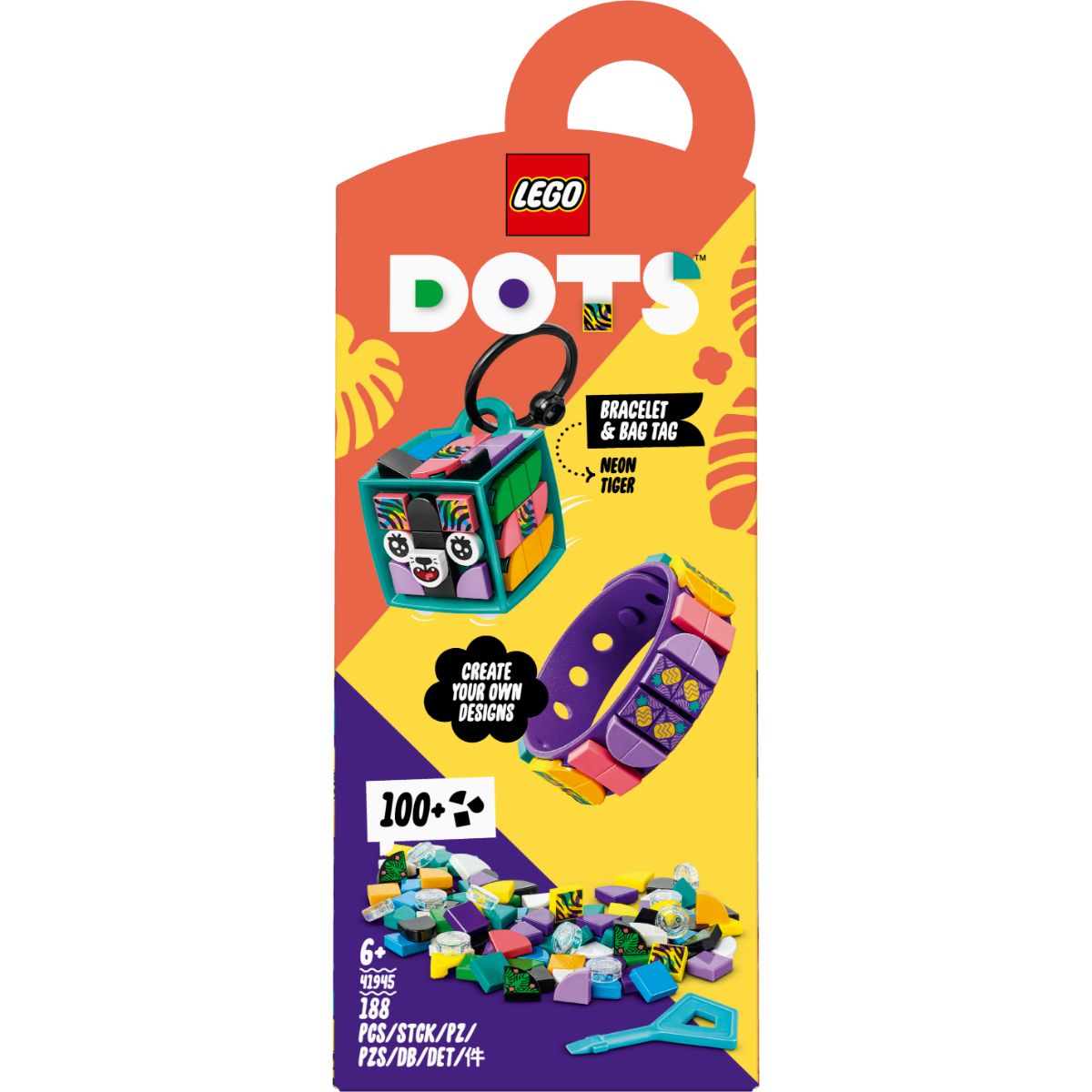 LEGO® Dots – Tigru Neon (41945) LEGO