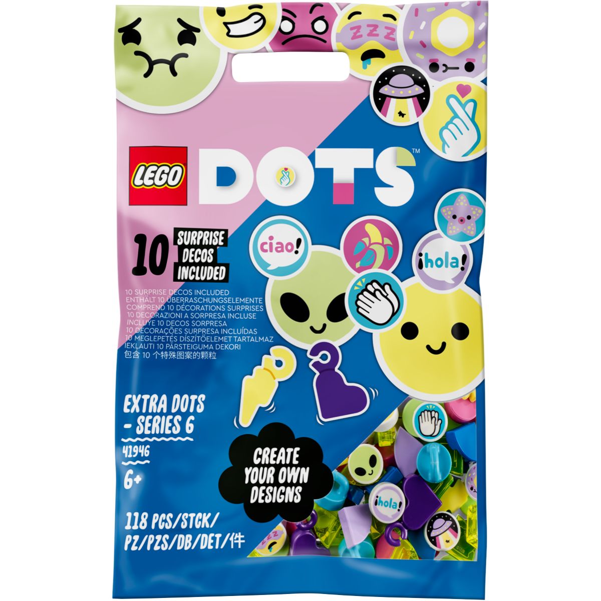 LEGO® Dots – Dots Extra Seria 6 (41946) LEGO imagine 2022