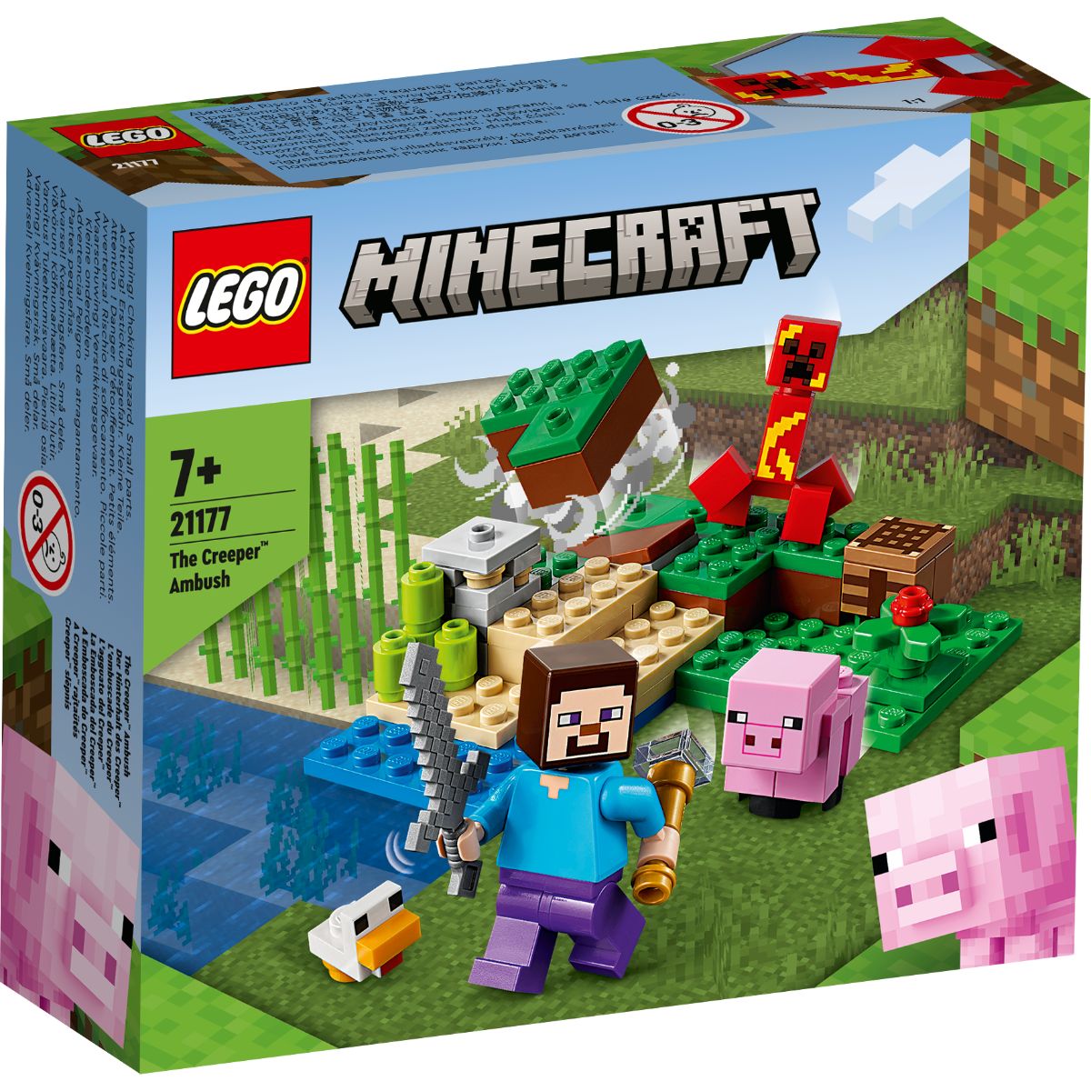 LEGO® Minecraft – Ambuscada Creeper (21177) (21177) imagine 2022 protejamcopilaria.ro
