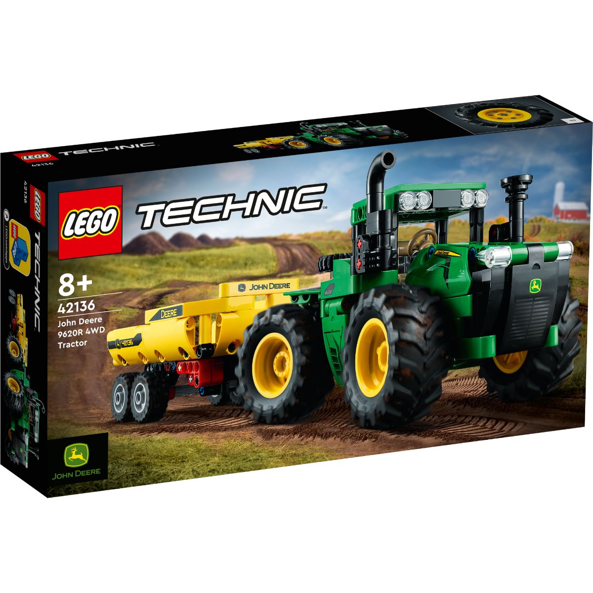 LEGO® Technic – Tractor John Deere 9620R (42136) (42136) imagine noua responsabilitatesociala.ro