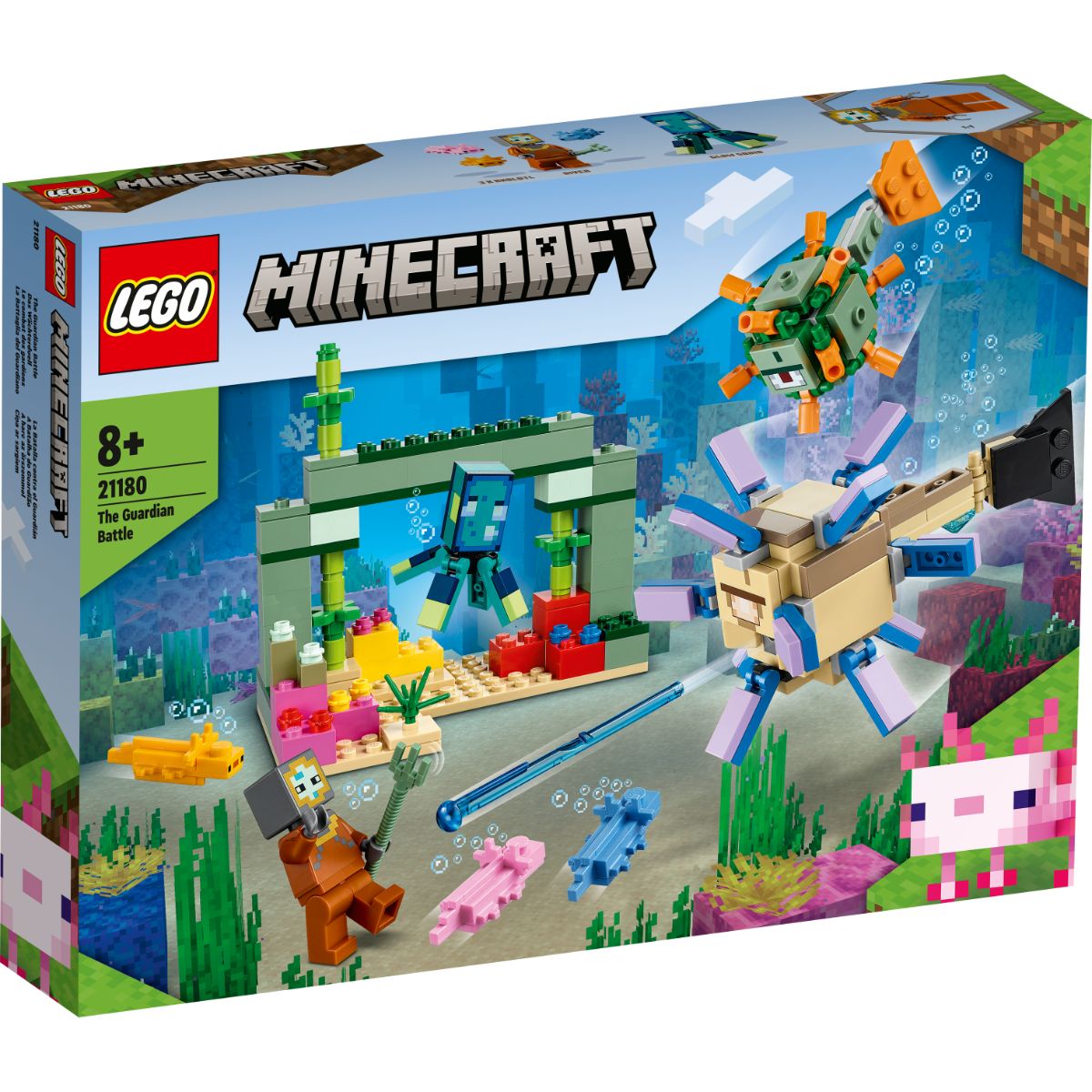 LEGO® Minecraft – Batalia Pazitorilot (21180) (21180) imagine 2022 protejamcopilaria.ro