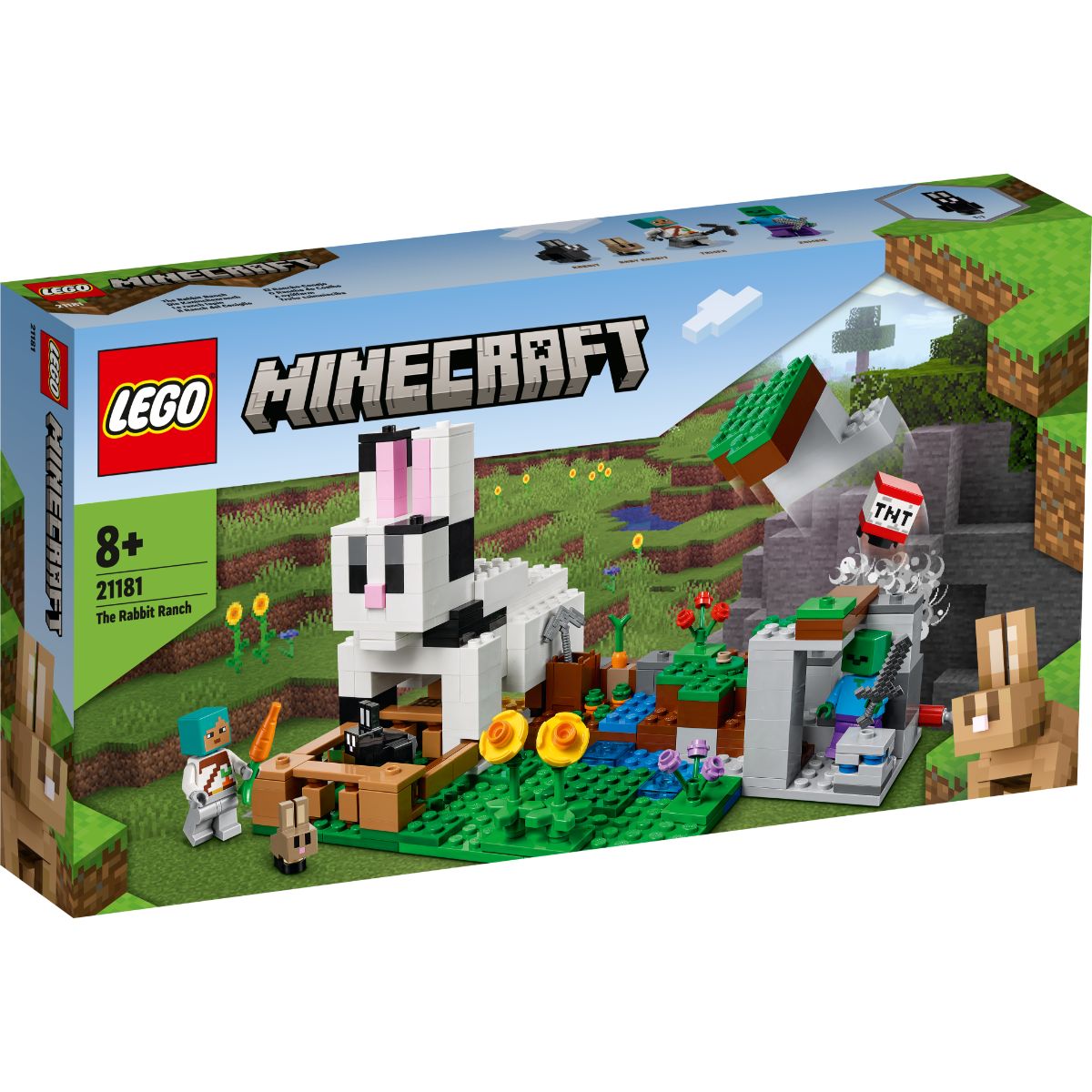 LEGO® Minecraft – Ferma de iepuri (21181) LEGO® Minecraft
