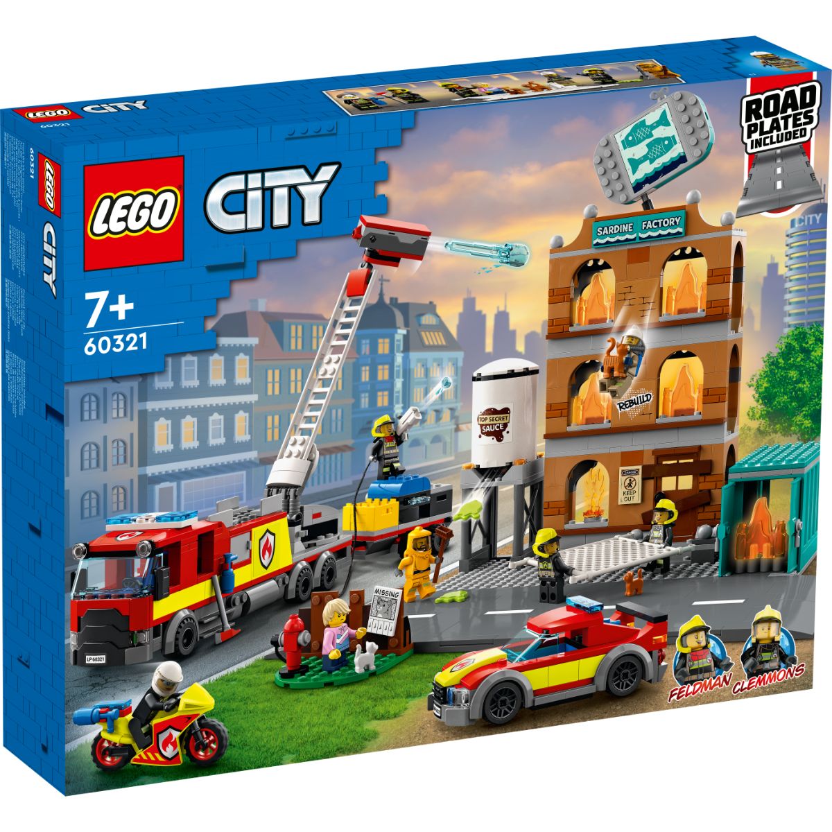 LEGO® City – Brigada de pompieri (60321) (60321) imagine 2022 protejamcopilaria.ro