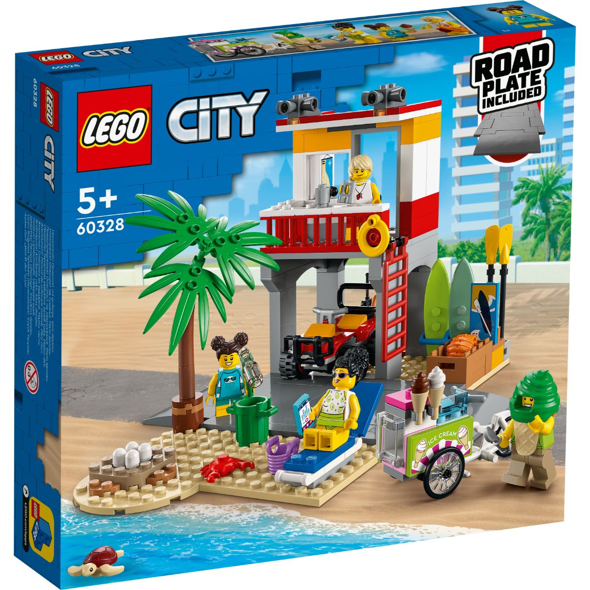 LEGO® City – Post de salvamar pe plaja (60328) (60328) imagine 2022 protejamcopilaria.ro