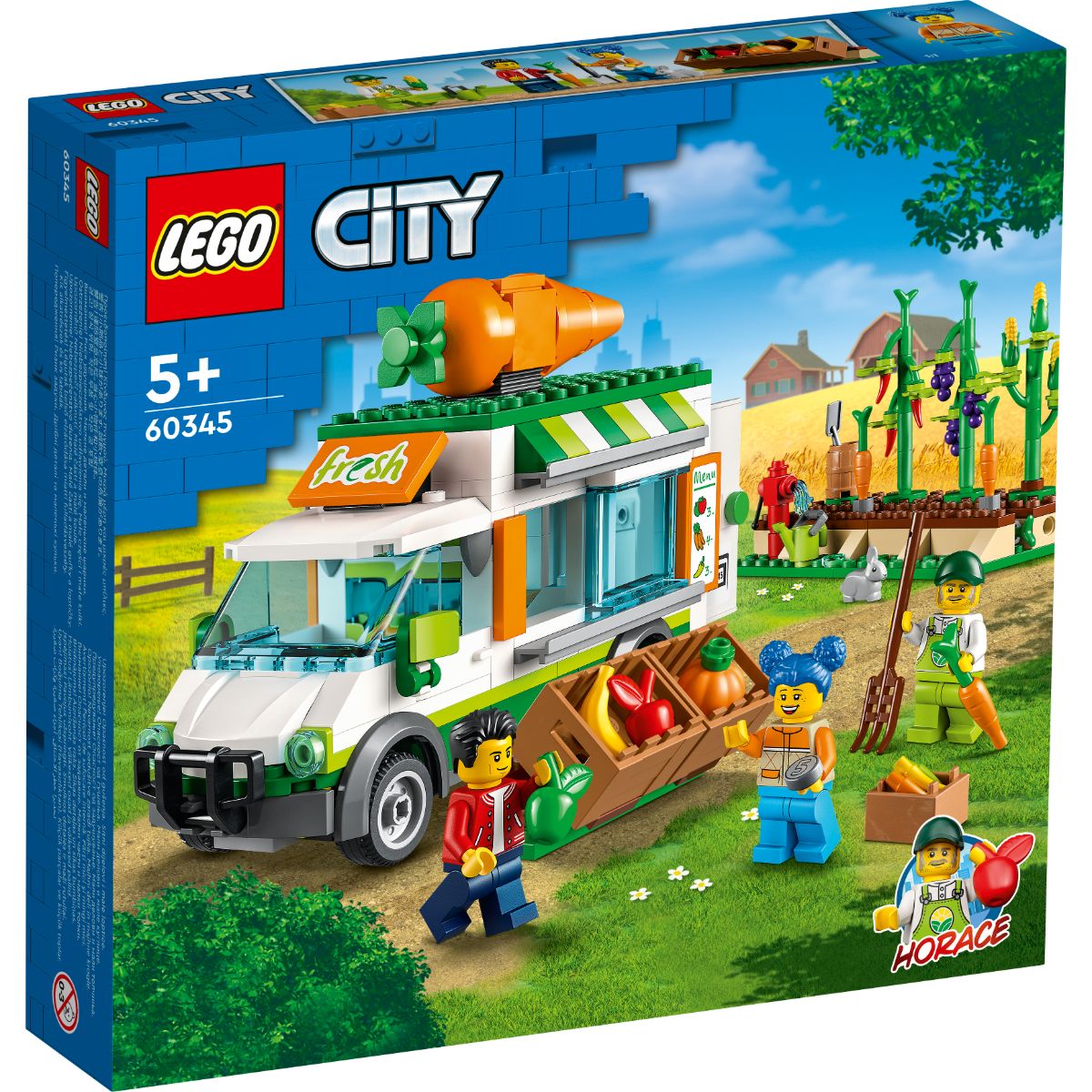 LEGO® City – Furgoneta fermierului (60345) (60345) imagine 2022 protejamcopilaria.ro