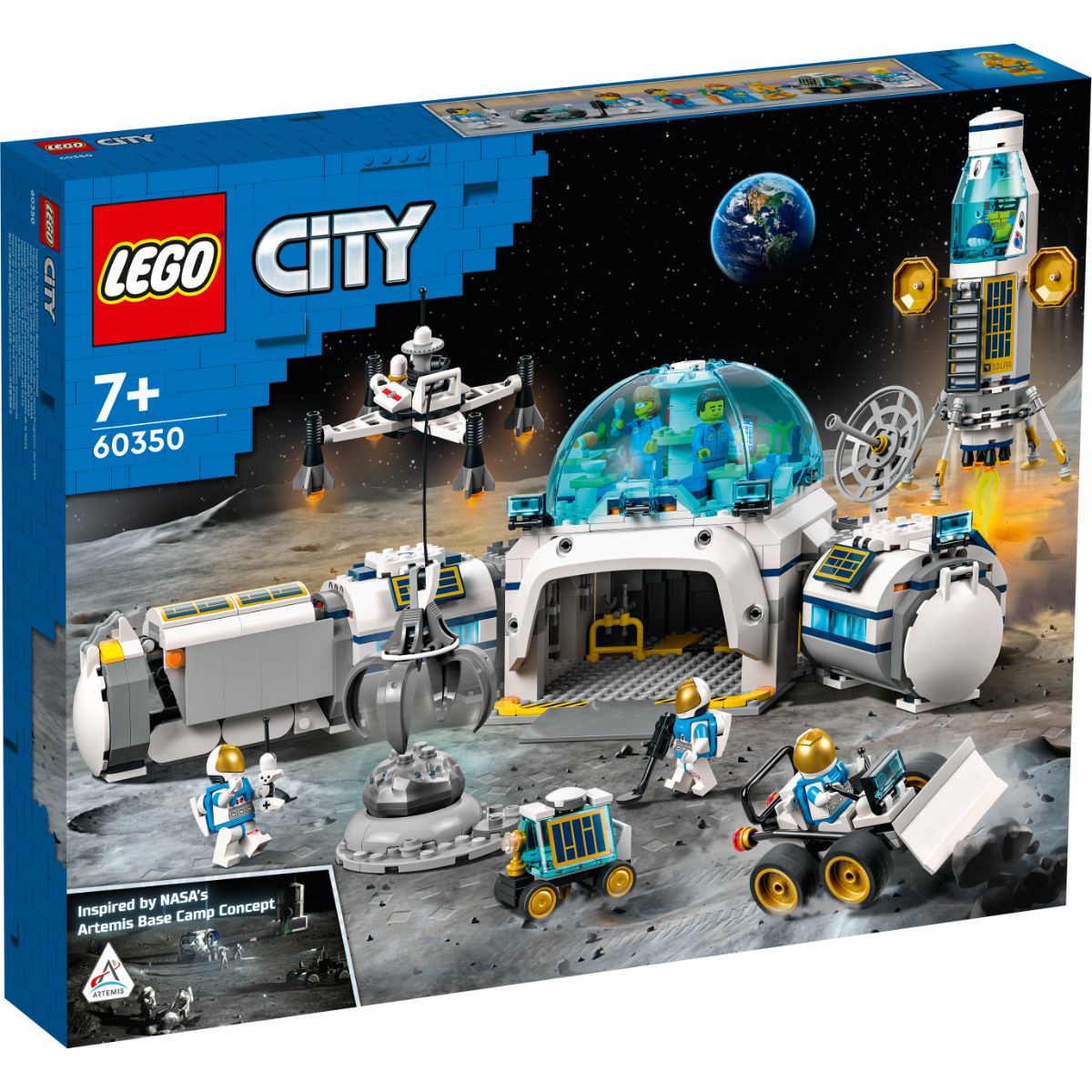 LEGO® City – Baza de cercetare selenara (60350) (60350) imagine 2022 protejamcopilaria.ro