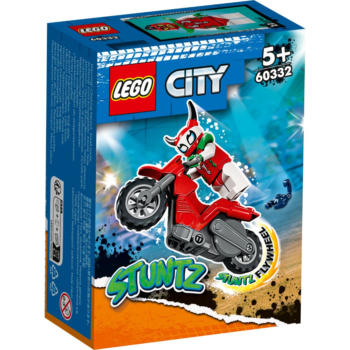LEGO® City Stuntz – Motocicleta de cascadorii Scorpion Salbatic (60332) LEGO