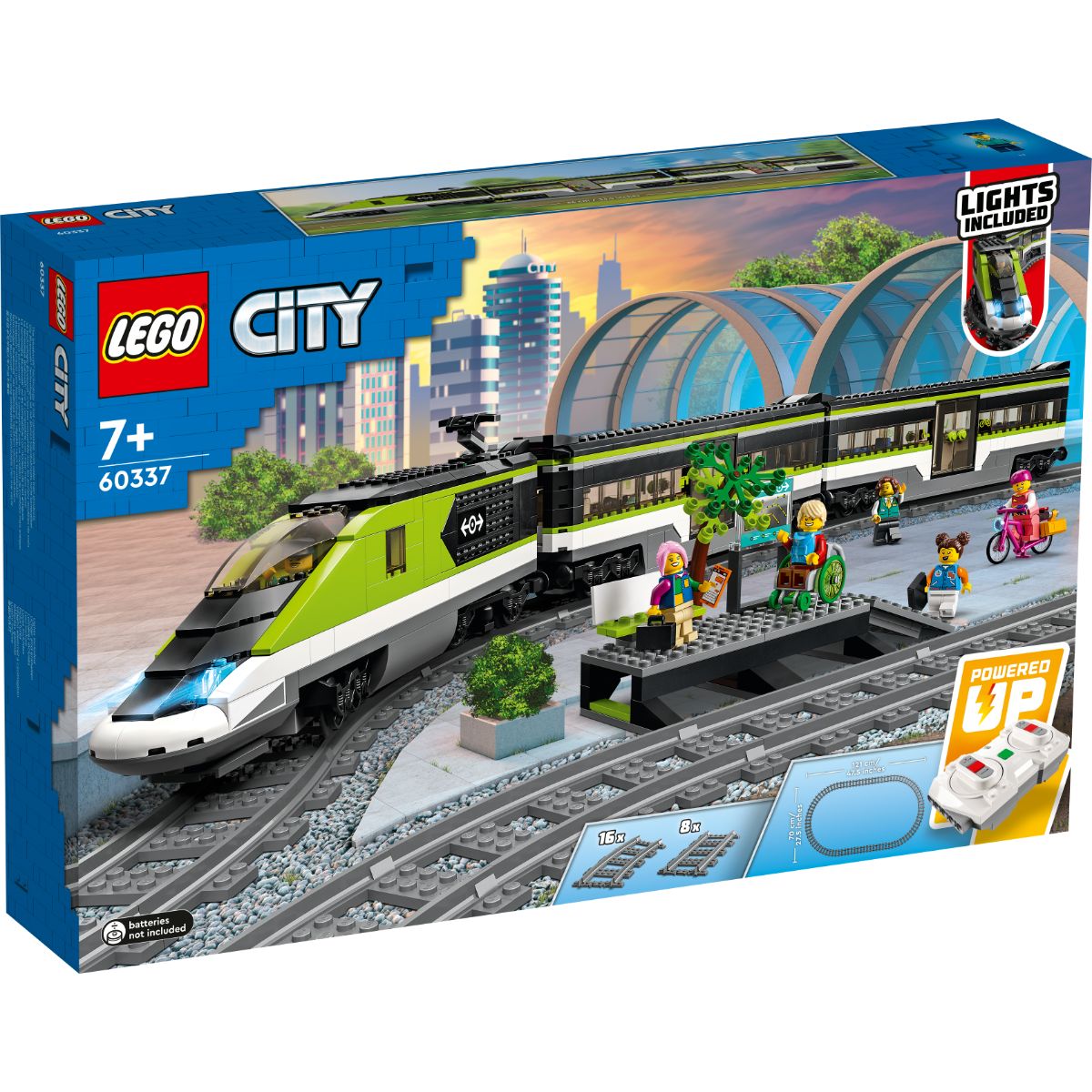 LEGO® City – Tren expres de pasageri (60337) (60337) imagine 2022 protejamcopilaria.ro