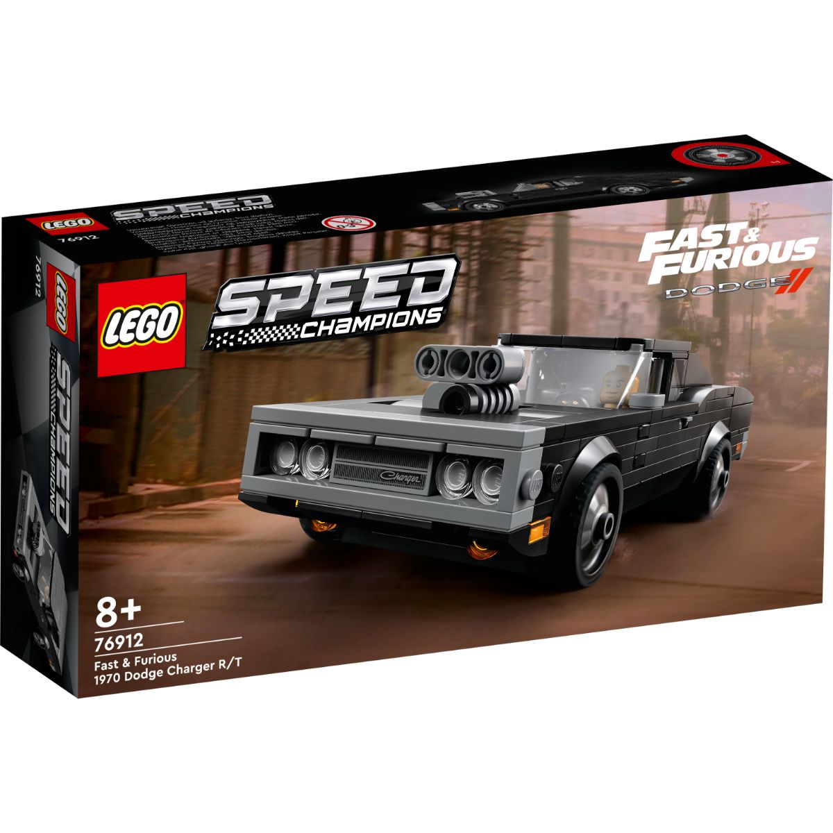 LEGO® Speed Champions – Dodge Charger RT 1970 Furios si Iute (76912) (76912) imagine noua responsabilitatesociala.ro