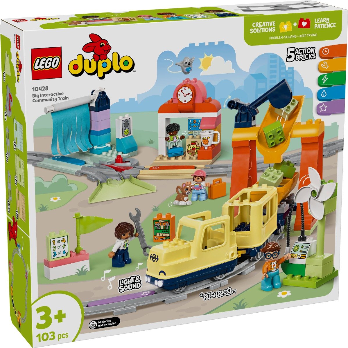 LEGO® DUPLO® - Tren comunitar mare si interactiv (10428)