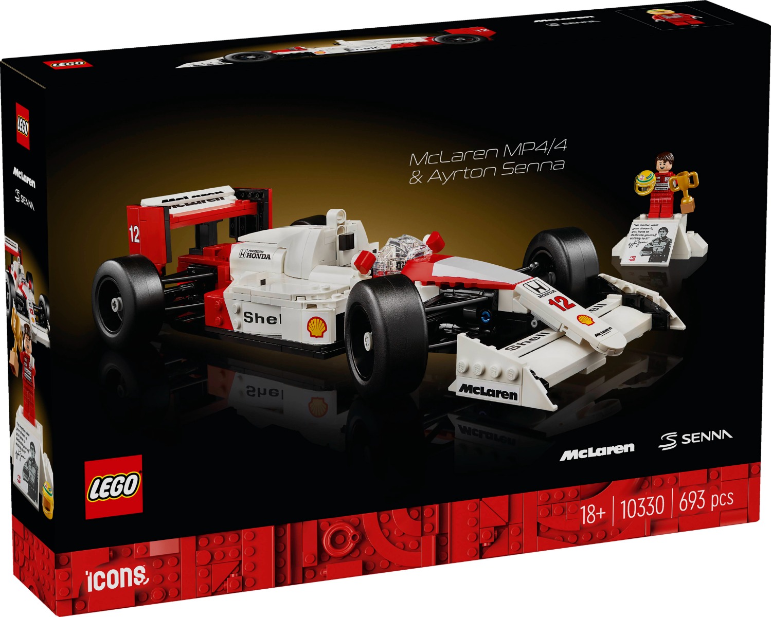 LEGO® Icons - McLaren MP4/4 si Ayrton Senna (10330)