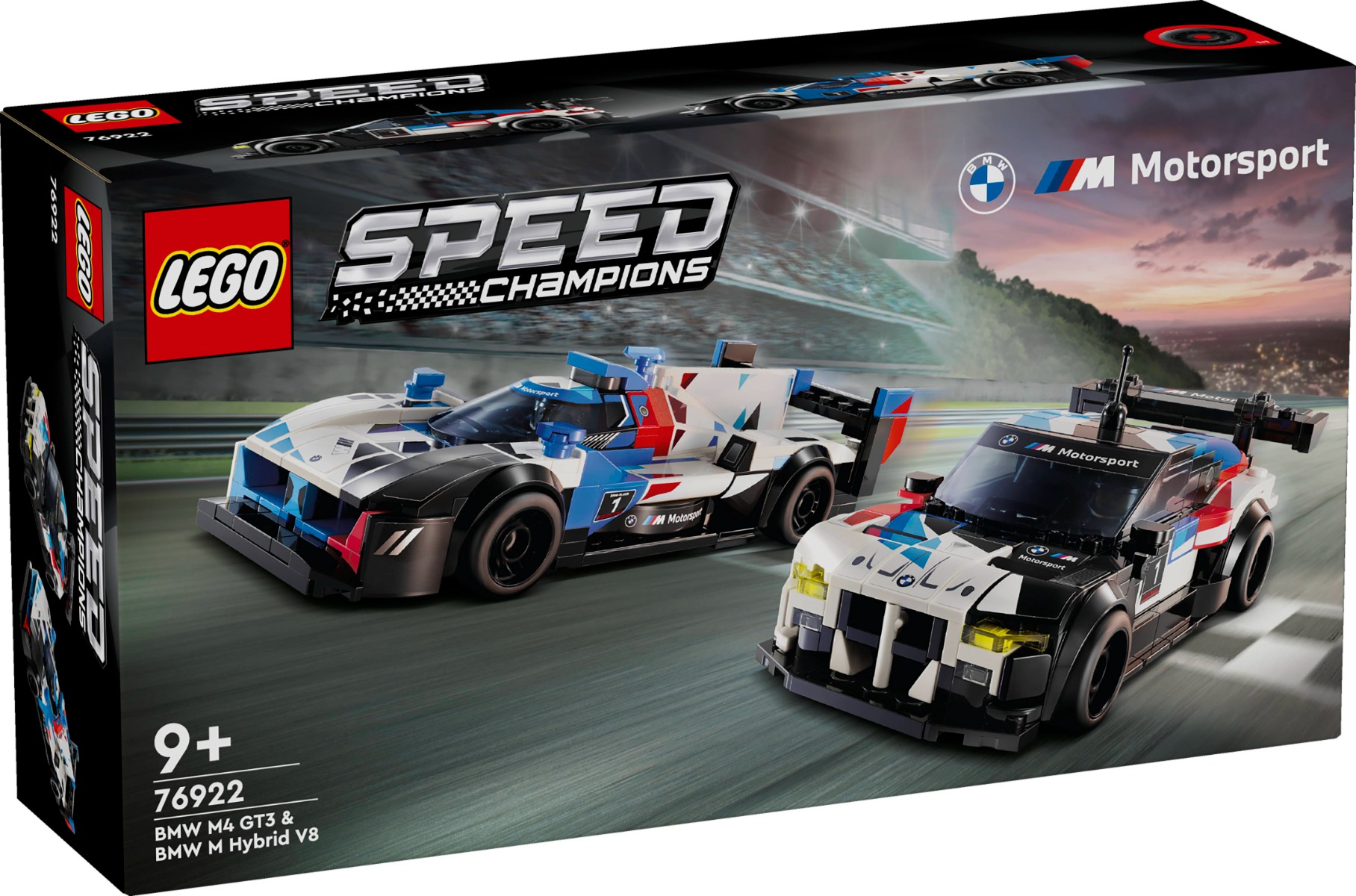 LEGOÂ® Speed Champions - Masini de curse BMW M4 GT3 si BMW M Hybrid V8 (76922)