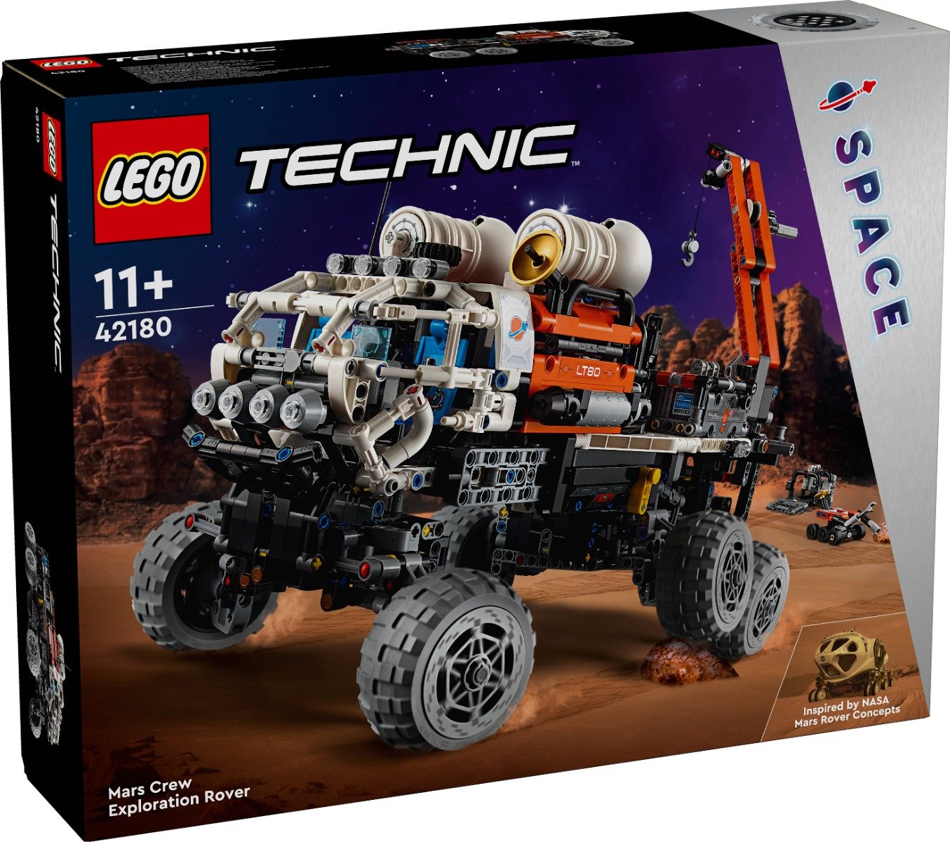 LEGO® Technic - Rover de explorare martiana cu echipaj uman (42180)