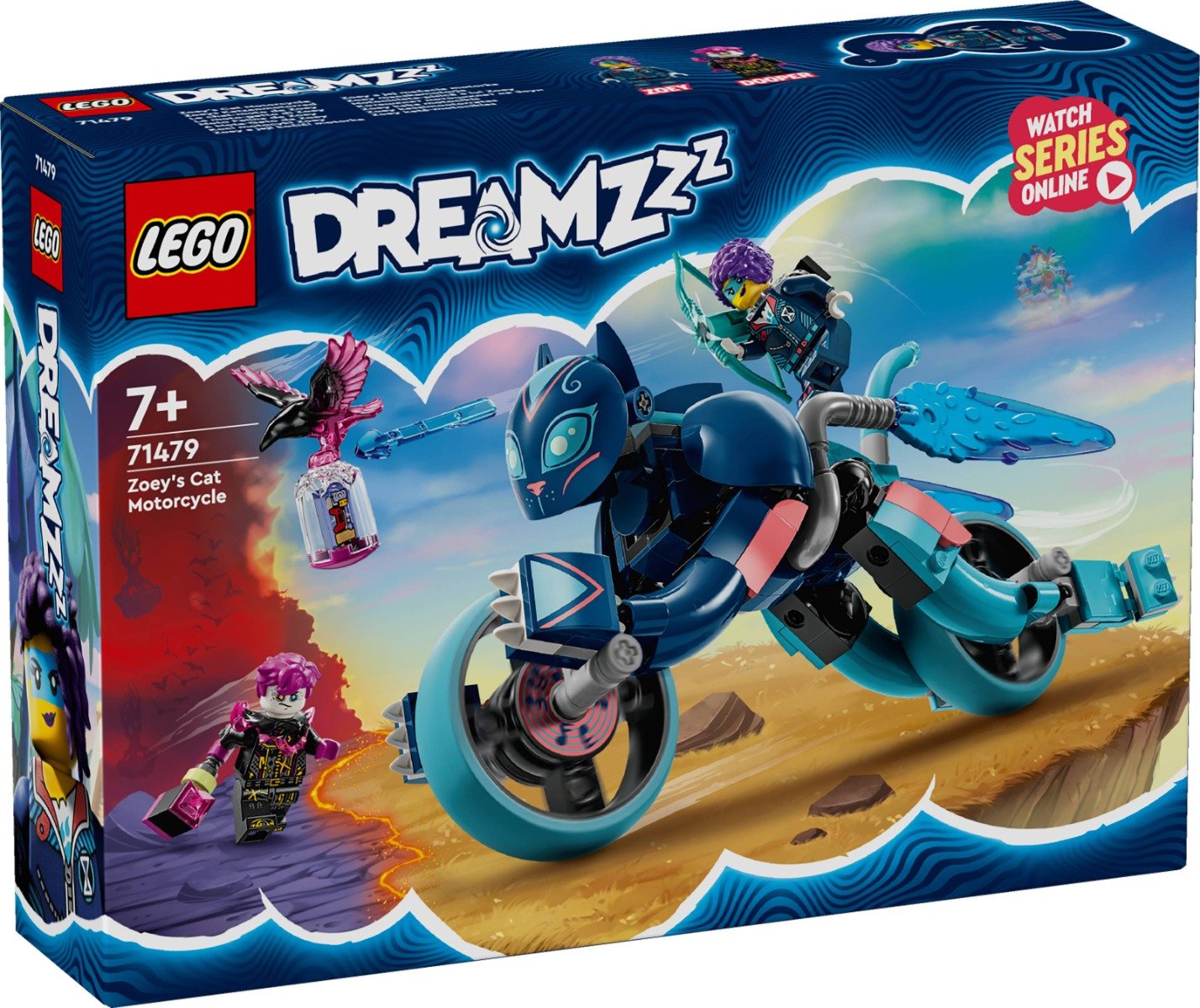 LEGO® Dreamzzz - Motocicleta-pisica a lui Zoey (71479)