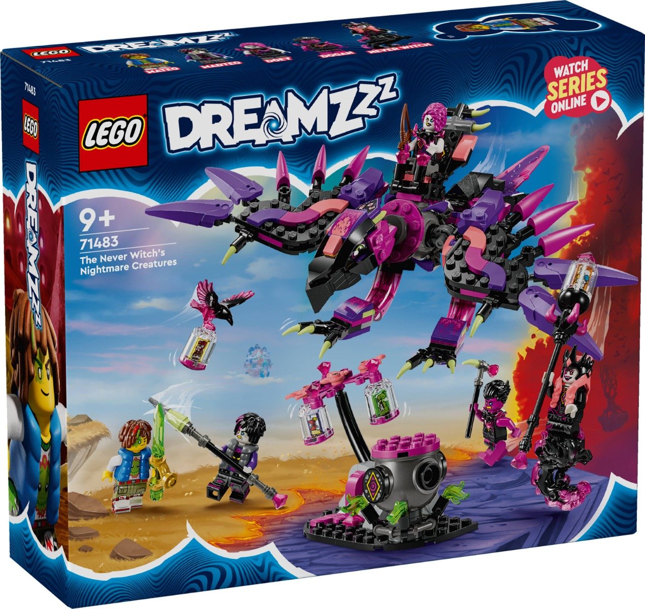 LEGO® Dreamzzz - Creaturile de cosmar ale vrajitoarei din Never (71483)