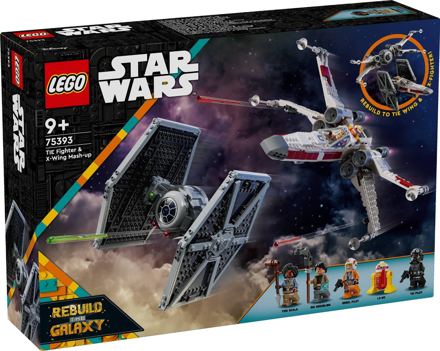 LEGO(R) Star Wars - Hibrid TIE Fighter si X-Wing (75393)