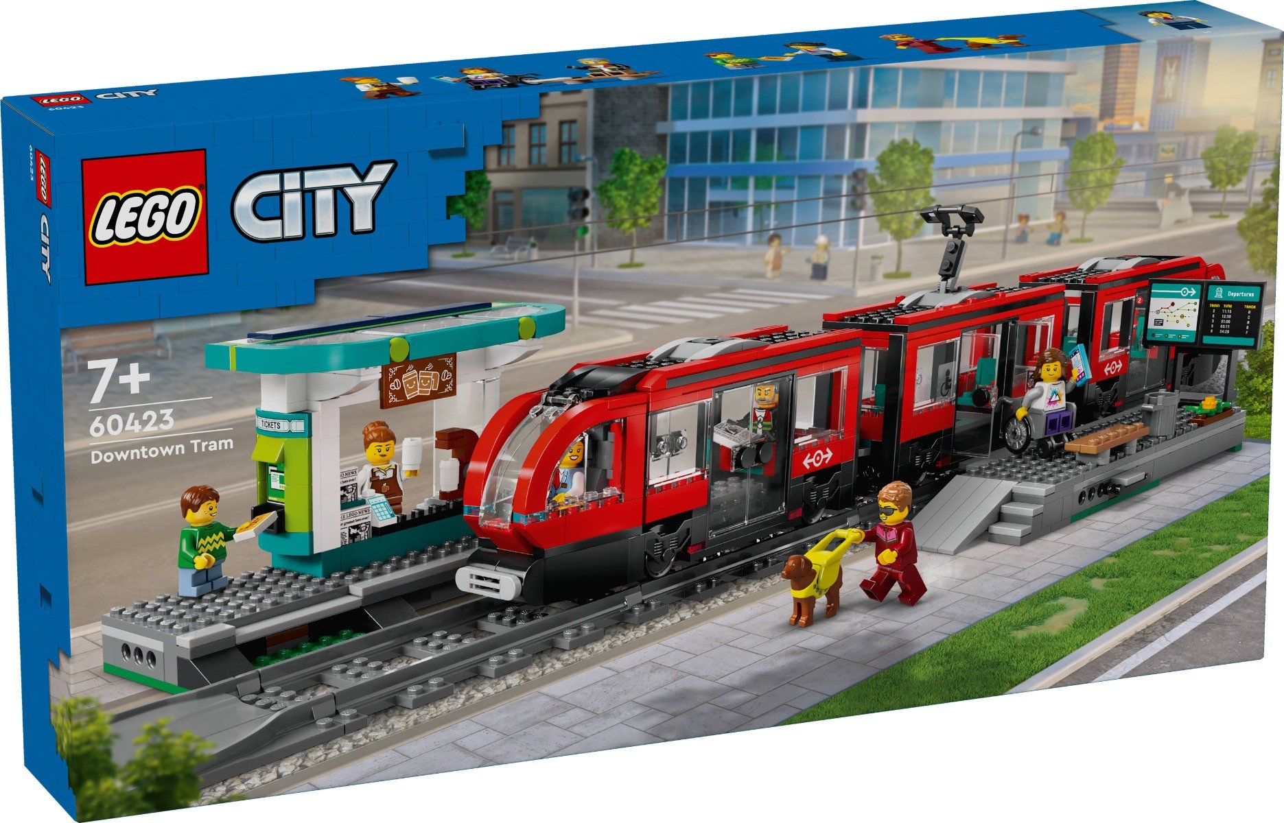 LEGOÂ® City - Statie si tramvai in centrul orasului (60423)