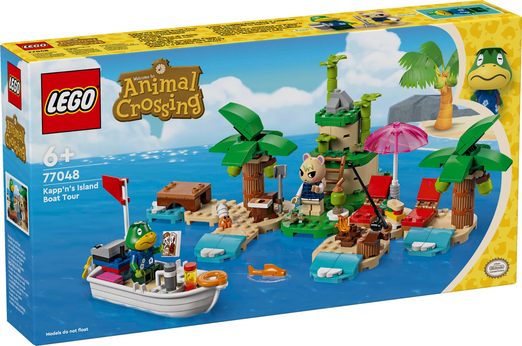 LEGO® Animal Crossing - Turul de insula in barca al lui Kapp\'n (77048)
