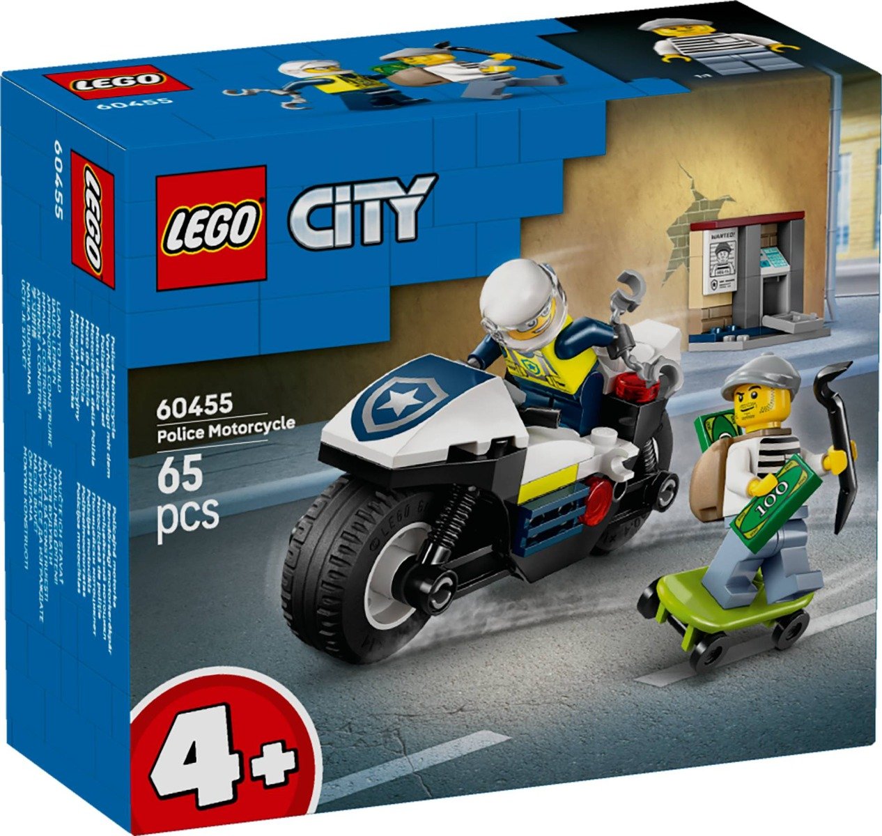 LEGO® City - Urmarirea cu motocicleta de politie (60455)