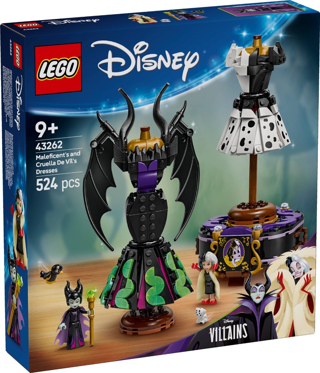 LEGO® Disney Classics - Rochiile lui Maleficent si Cruella De Vil (43262)