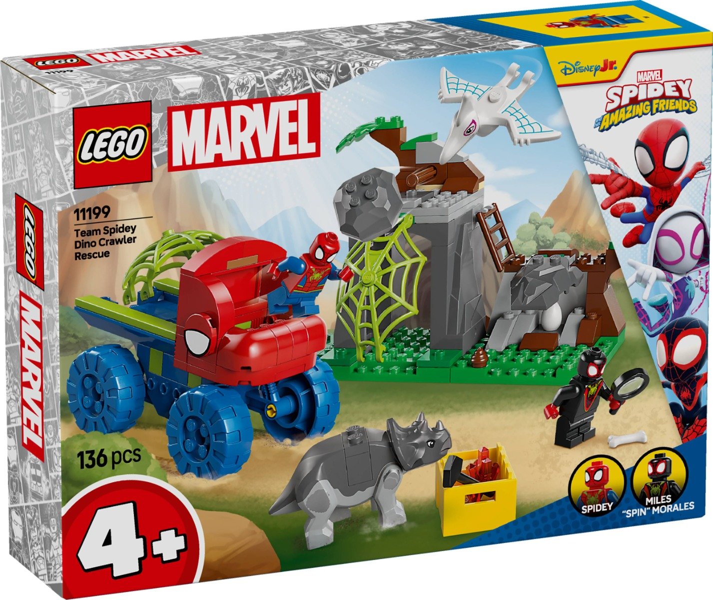 LEGOÂ® Spidey - Echipa Spidey in misiune de salvare in Dino Crawler (11199)