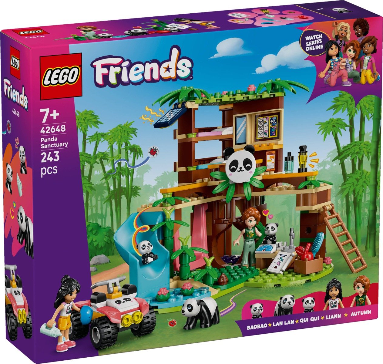 LEGO® Friends - Ingrijirea animalelor de la refugiul pentru panda (42648)