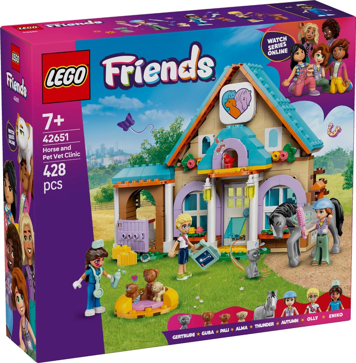 LEGOÂ® Friends - Clinica veterinara pentru cai si animale de companie (42651)