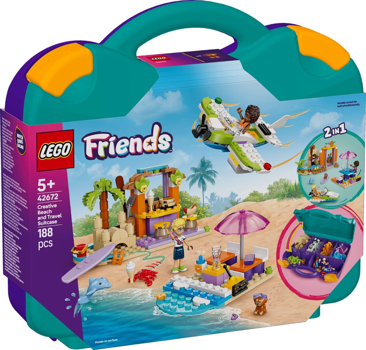 LEGOÂ® Friends - Valiza creativa de plaja si calatorie (42672)