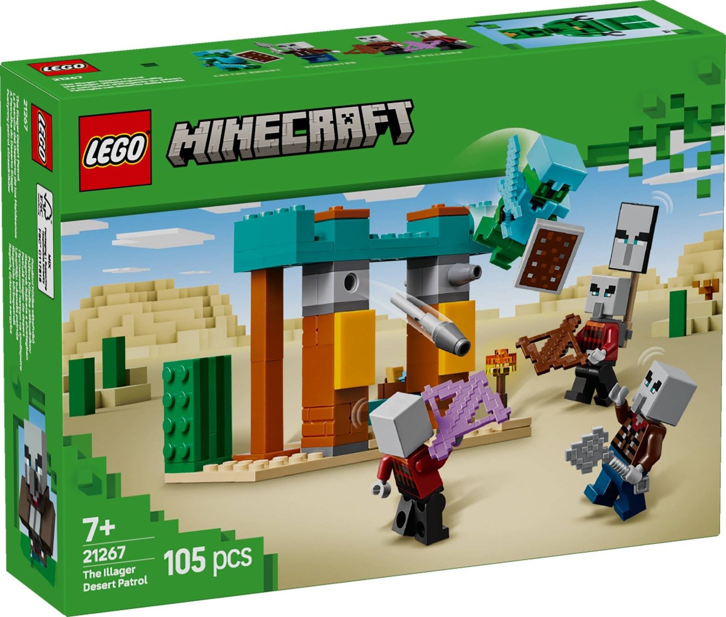 LEGO® Minecraft - Patrula Illager de desert (21267)