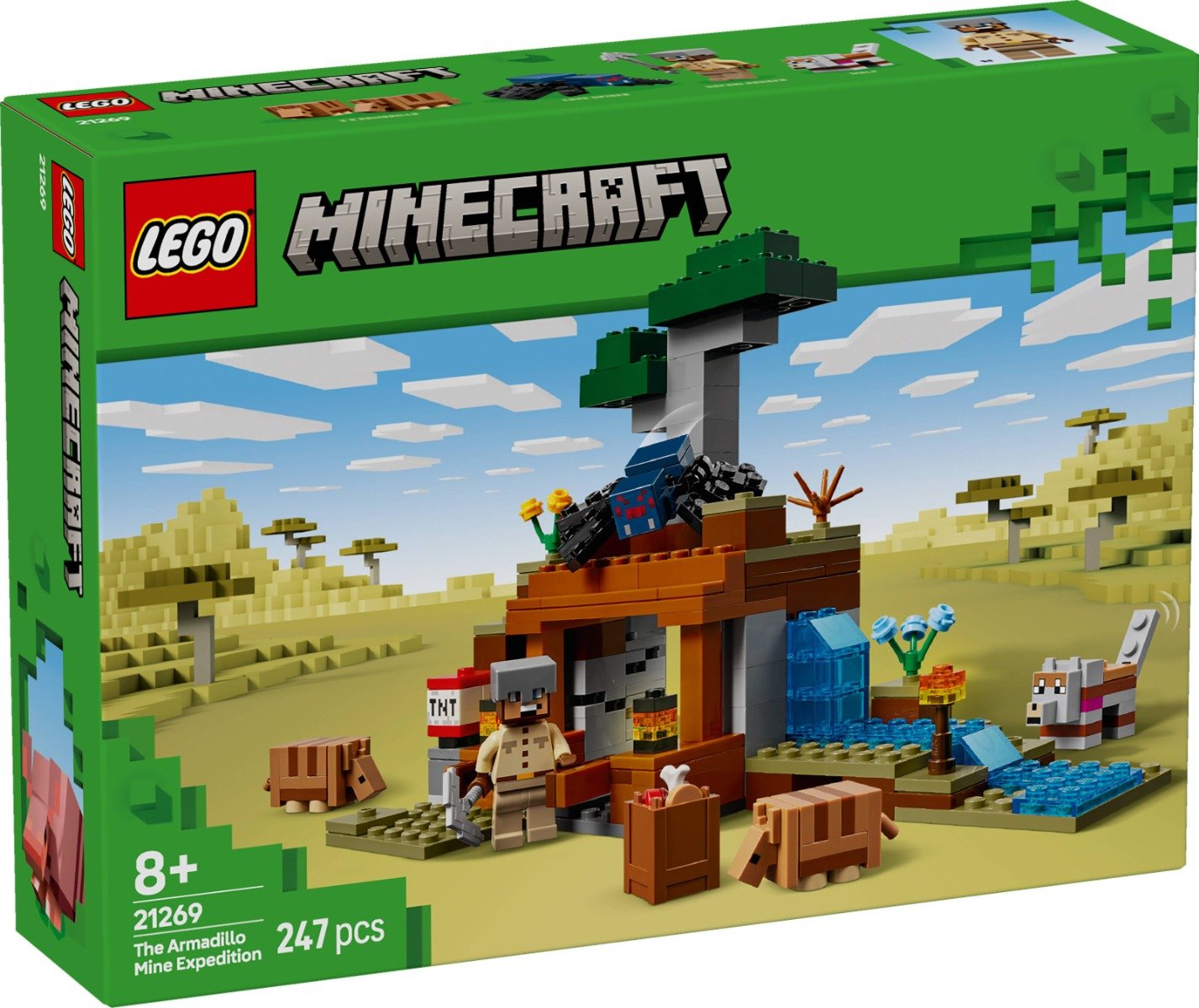 LEGOÂ® Minecraft - Expeditia de minerit cu Tatu (21269)