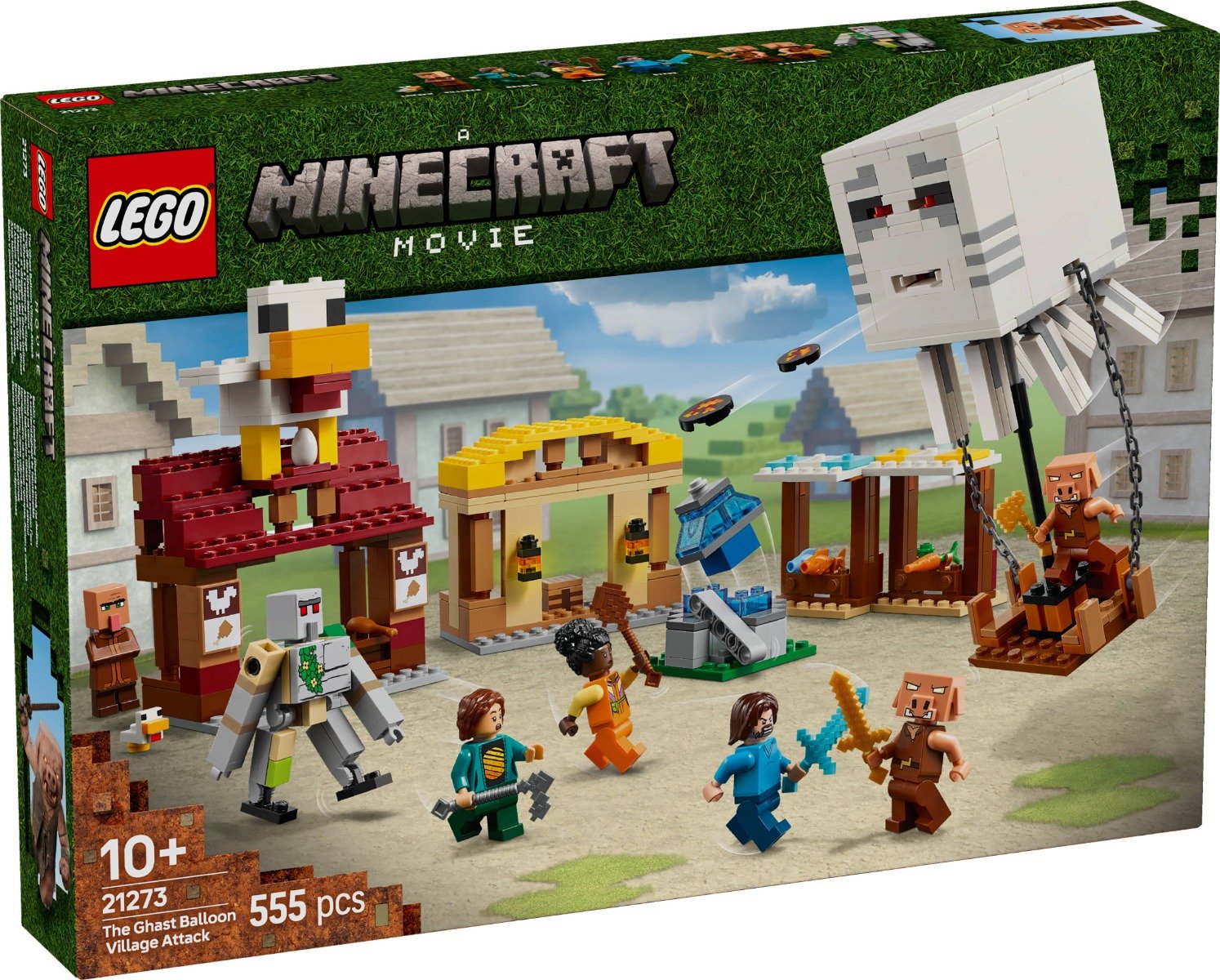 LEGOÂ® Minecraft - Atacul baloanelor Ghast asupra satului (21273)